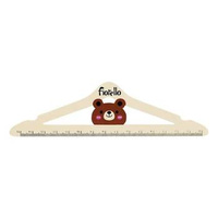 Linijka drewniana 15cm Miś wieszak GR-F37MW Fiorello