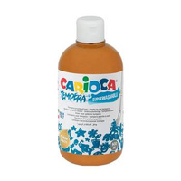 Farba tempera Carioca 500ml brązowa jasna