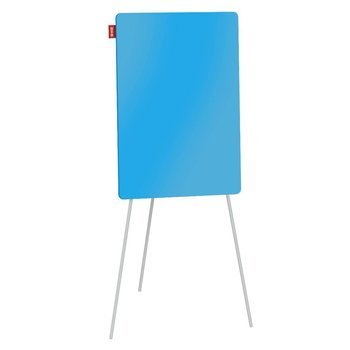 Flipchart na trójnogu szklany Memobe 70x100x180cm niebieski