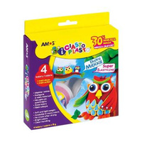 Masa plastyczna Ciasto Plasto Amos 4 kolory