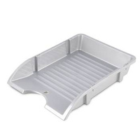 Szuflada na dokumenty A4 Donau niełamliwa srebrny