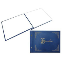 Kronika Warta 420x297 złocona pozioma granatowy