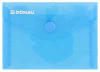 Teczka kopertowa na zatrzask Donau A7 plastikowa niebieski